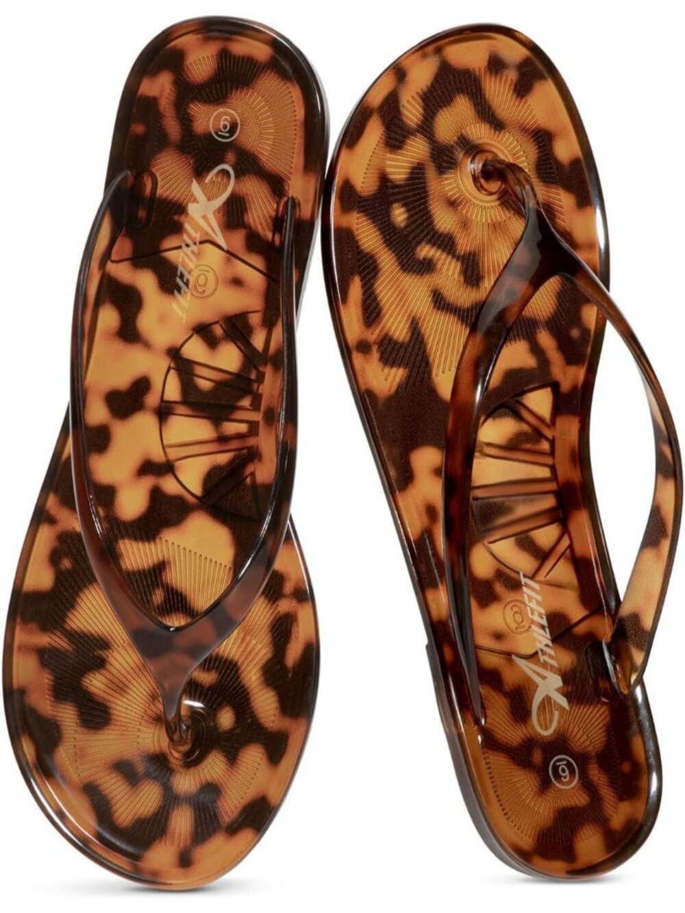 Women's Leopard Summer Lightweight Beach Pool Thong Non Slip Flip Flops Flats